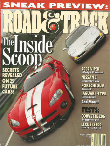 ROAD & TRACK 2000 AUG - LOST FERRARI DRIVERS, Z06